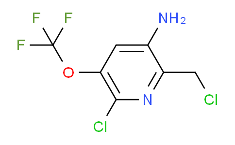 3-Amino-6-chloro-2-(chloromethyl)-5-(trifluoromethoxy)pyridine