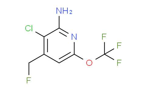 2-Amino-3-chloro-4-(fluoromethyl)-6-(trifluoromethoxy)pyridine