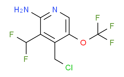 2-Amino-4-(chloromethyl)-3-(difluoromethyl)-5-(trifluoromethoxy)pyridine
