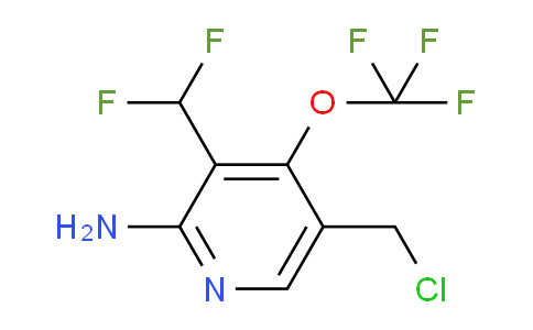 2-Amino-5-(chloromethyl)-3-(difluoromethyl)-4-(trifluoromethoxy)pyridine