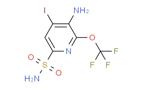 3-Amino-4-iodo-2-(trifluoromethoxy)pyridine-6-sulfonamide