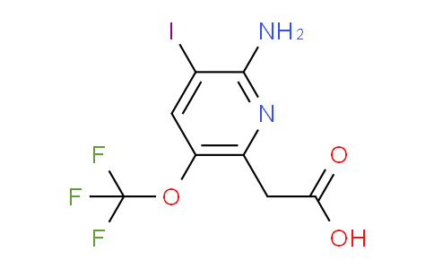 2-Amino-3-iodo-5-(trifluoromethoxy)pyridine-6-acetic acid