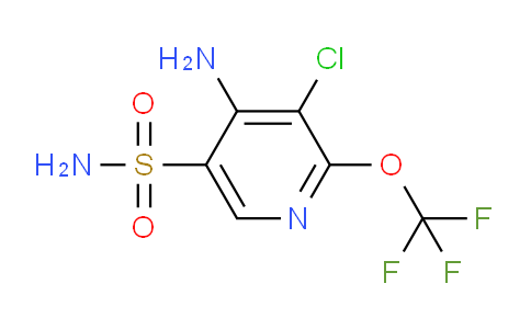 4-Amino-3-chloro-2-(trifluoromethoxy)pyridine-5-sulfonamide