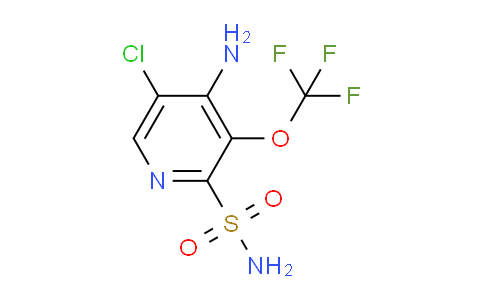 4-Amino-5-chloro-3-(trifluoromethoxy)pyridine-2-sulfonamide