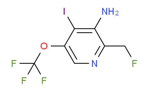3-Amino-2-(fluoromethyl)-4-iodo-5-(trifluoromethoxy)pyridine