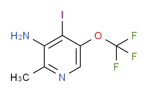 3-Amino-4-iodo-2-methyl-5-(trifluoromethoxy)pyridine