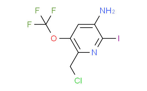 3-Amino-6-(chloromethyl)-2-iodo-5-(trifluoromethoxy)pyridine