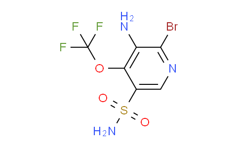 3-Amino-2-bromo-4-(trifluoromethoxy)pyridine-5-sulfonamide