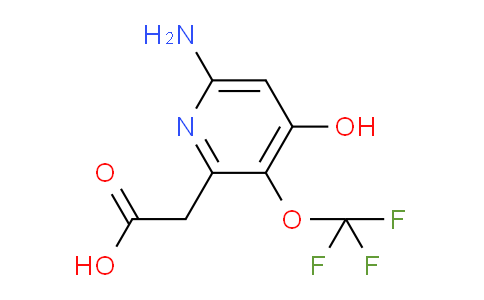 6-Amino-4-hydroxy-3-(trifluoromethoxy)pyridine-2-acetic acid