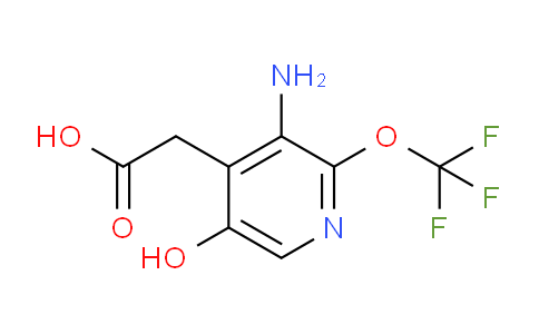3-Amino-5-hydroxy-2-(trifluoromethoxy)pyridine-4-acetic acid
