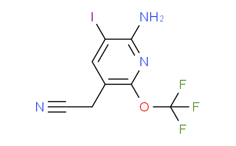 AM193295 | 1803534-26-0 | 2-Amino-3-iodo-6-(trifluoromethoxy)pyridine-5-acetonitrile