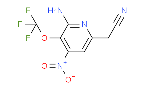2-Amino-4-nitro-3-(trifluoromethoxy)pyridine-6-acetonitrile