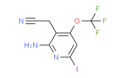 2-Amino-6-iodo-4-(trifluoromethoxy)pyridine-3-acetonitrile