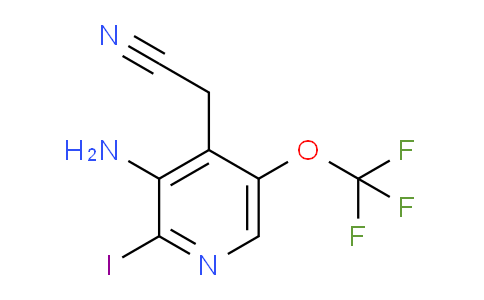 3-Amino-2-iodo-5-(trifluoromethoxy)pyridine-4-acetonitrile