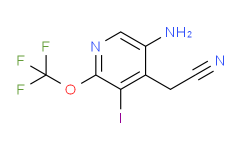 5-Amino-3-iodo-2-(trifluoromethoxy)pyridine-4-acetonitrile
