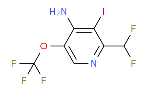 4-Amino-2-(difluoromethyl)-3-iodo-5-(trifluoromethoxy)pyridine