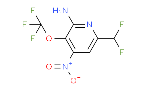 2-Amino-6-(difluoromethyl)-4-nitro-3-(trifluoromethoxy)pyridine