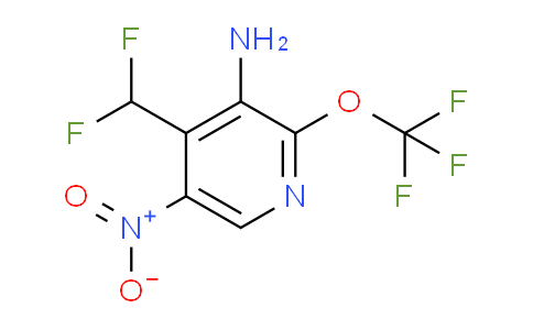 3-Amino-4-(difluoromethyl)-5-nitro-2-(trifluoromethoxy)pyridine