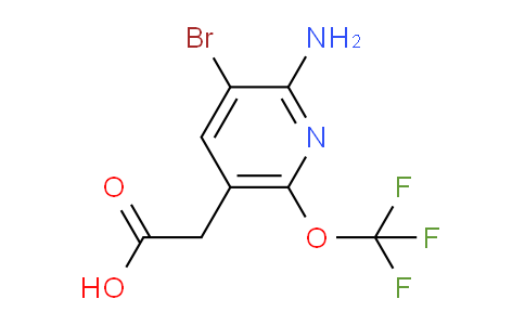 2-Amino-3-bromo-6-(trifluoromethoxy)pyridine-5-acetic acid