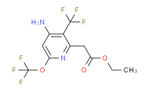 AM19345 | 1806096-52-5 | Ethyl 4-amino-6-(trifluoromethoxy)-3-(trifluoromethyl)pyridine-2-acetate
