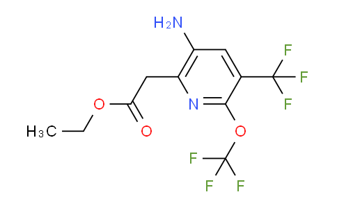 AM19355 | 1803657-46-6 | Ethyl 5-amino-2-(trifluoromethoxy)-3-(trifluoromethyl)pyridine-6-acetate