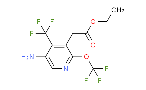 Ethyl 5-amino-2-(trifluoromethoxy)-4-(trifluoromethyl)pyridine-3-acetate