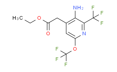 AM19359 | 1806191-04-7 | Ethyl 3-amino-6-(trifluoromethoxy)-2-(trifluoromethyl)pyridine-4-acetate