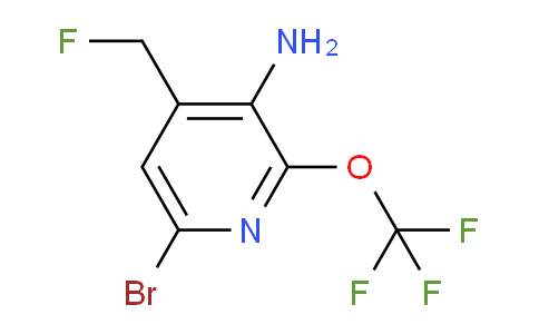 3-Amino-6-bromo-4-(fluoromethyl)-2-(trifluoromethoxy)pyridine