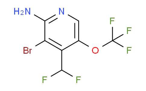 2-Amino-3-bromo-4-(difluoromethyl)-5-(trifluoromethoxy)pyridine