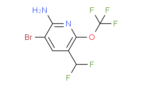 2-Amino-3-bromo-5-(difluoromethyl)-6-(trifluoromethoxy)pyridine