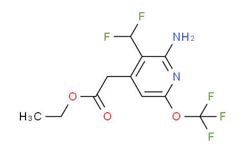 AM19364 | 1804374-59-1 | Ethyl 2-amino-3-(difluoromethyl)-6-(trifluoromethoxy)pyridine-4-acetate
