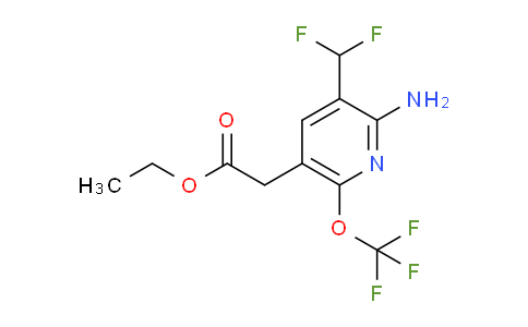 AM19365 | 1804599-14-1 | Ethyl 2-amino-3-(difluoromethyl)-6-(trifluoromethoxy)pyridine-5-acetate