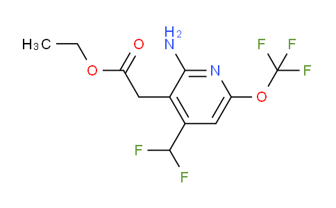 AM19370 | 1804374-66-0 | Ethyl 2-amino-4-(difluoromethyl)-6-(trifluoromethoxy)pyridine-3-acetate