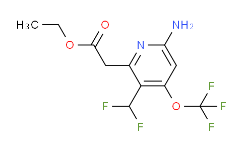 AM19375 | 1804374-74-0 | Ethyl 6-amino-3-(difluoromethyl)-4-(trifluoromethoxy)pyridine-2-acetate