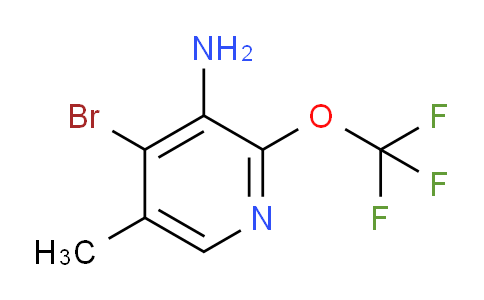 3-Amino-4-bromo-5-methyl-2-(trifluoromethoxy)pyridine