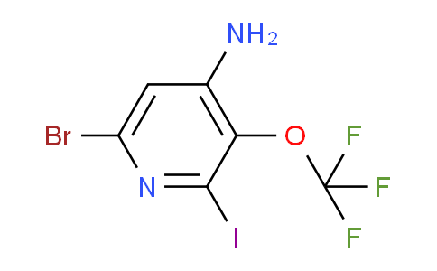 4-Amino-6-bromo-2-iodo-3-(trifluoromethoxy)pyridine