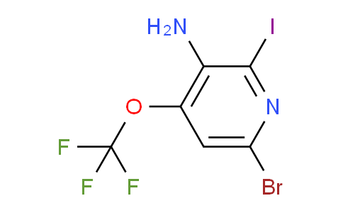 3-Amino-6-bromo-2-iodo-4-(trifluoromethoxy)pyridine