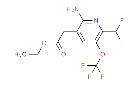 AM19382 | 1804393-23-4 | Ethyl 2-amino-6-(difluoromethyl)-5-(trifluoromethoxy)pyridine-3-acetate