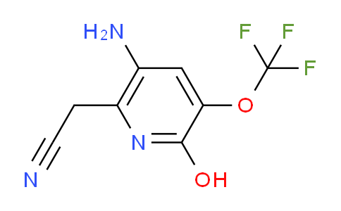 5-Amino-2-hydroxy-3-(trifluoromethoxy)pyridine-6-acetonitrile