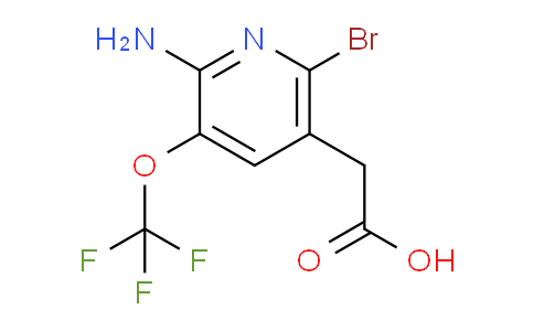 2-Amino-6-bromo-3-(trifluoromethoxy)pyridine-5-acetic acid