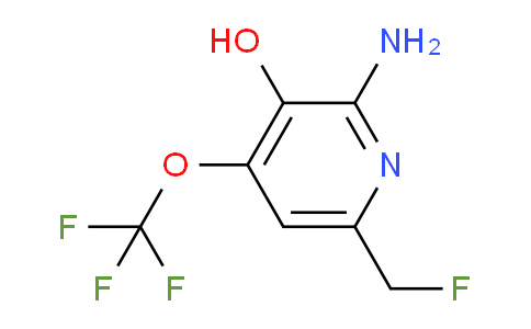 2-Amino-6-(fluoromethyl)-3-hydroxy-4-(trifluoromethoxy)pyridine
