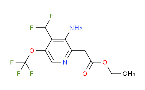 AM19392 | 1804603-88-0 | Ethyl 3-amino-4-(difluoromethyl)-5-(trifluoromethoxy)pyridine-2-acetate