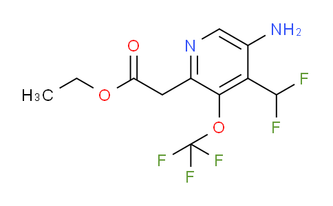 AM19393 | 1806098-73-6 | Ethyl 5-amino-4-(difluoromethyl)-3-(trifluoromethoxy)pyridine-2-acetate