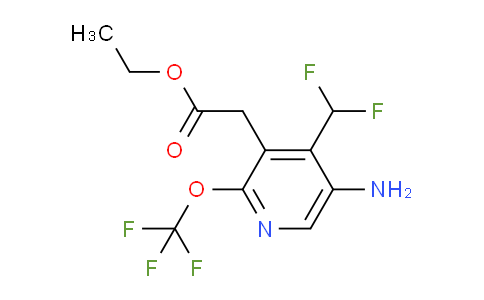 AM19395 | 1804612-74-5 | Ethyl 5-amino-4-(difluoromethyl)-2-(trifluoromethoxy)pyridine-3-acetate