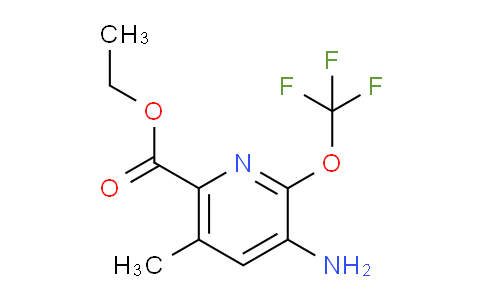 Ethyl 3-amino-5-methyl-2-(trifluoromethoxy)pyridine-6-carboxylate