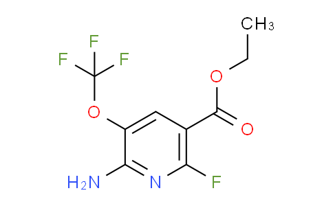 Ethyl 2-amino-6-fluoro-3-(trifluoromethoxy)pyridine-5-carboxylate