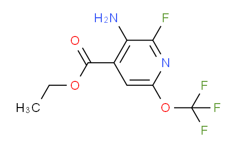 Ethyl 3-amino-2-fluoro-6-(trifluoromethoxy)pyridine-4-carboxylate