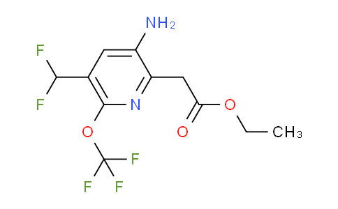 AM19400 | 1806098-77-0 | Ethyl 3-amino-5-(difluoromethyl)-6-(trifluoromethoxy)pyridine-2-acetate