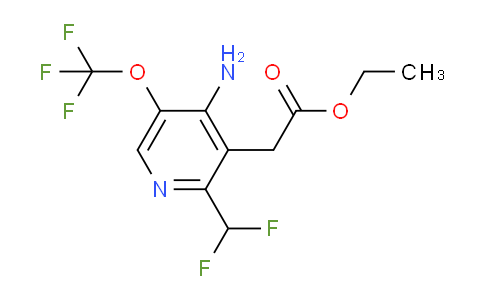 AM19404 | 1803661-24-6 | Ethyl 4-amino-2-(difluoromethyl)-5-(trifluoromethoxy)pyridine-3-acetate