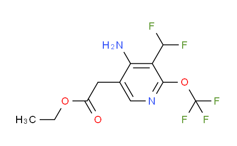 AM19408 | 1804537-88-9 | Ethyl 4-amino-3-(difluoromethyl)-2-(trifluoromethoxy)pyridine-5-acetate